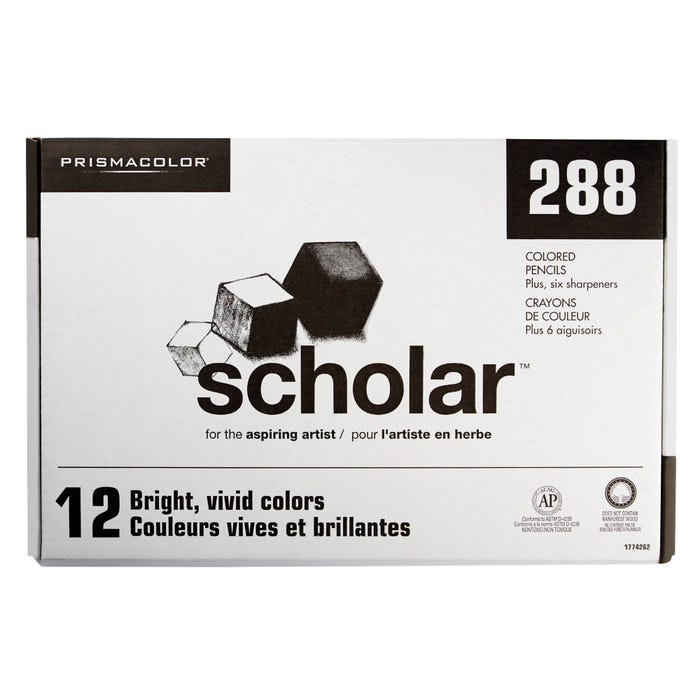 Prismacolor Scholar Colored Pencil Classroom Pack, 12-Assorted Colors, Set of 288