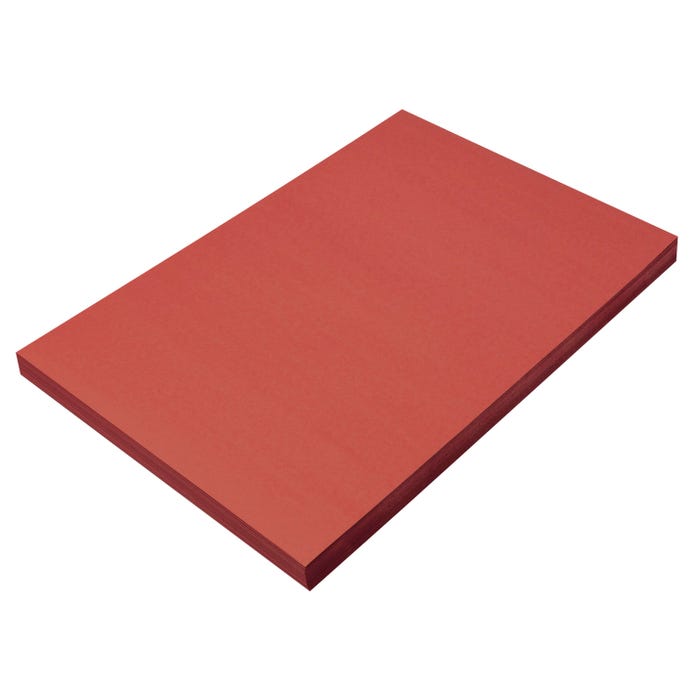 Prang Medium Weight Construction Paper, 12 x 18 Inches, Red, Pack of 100