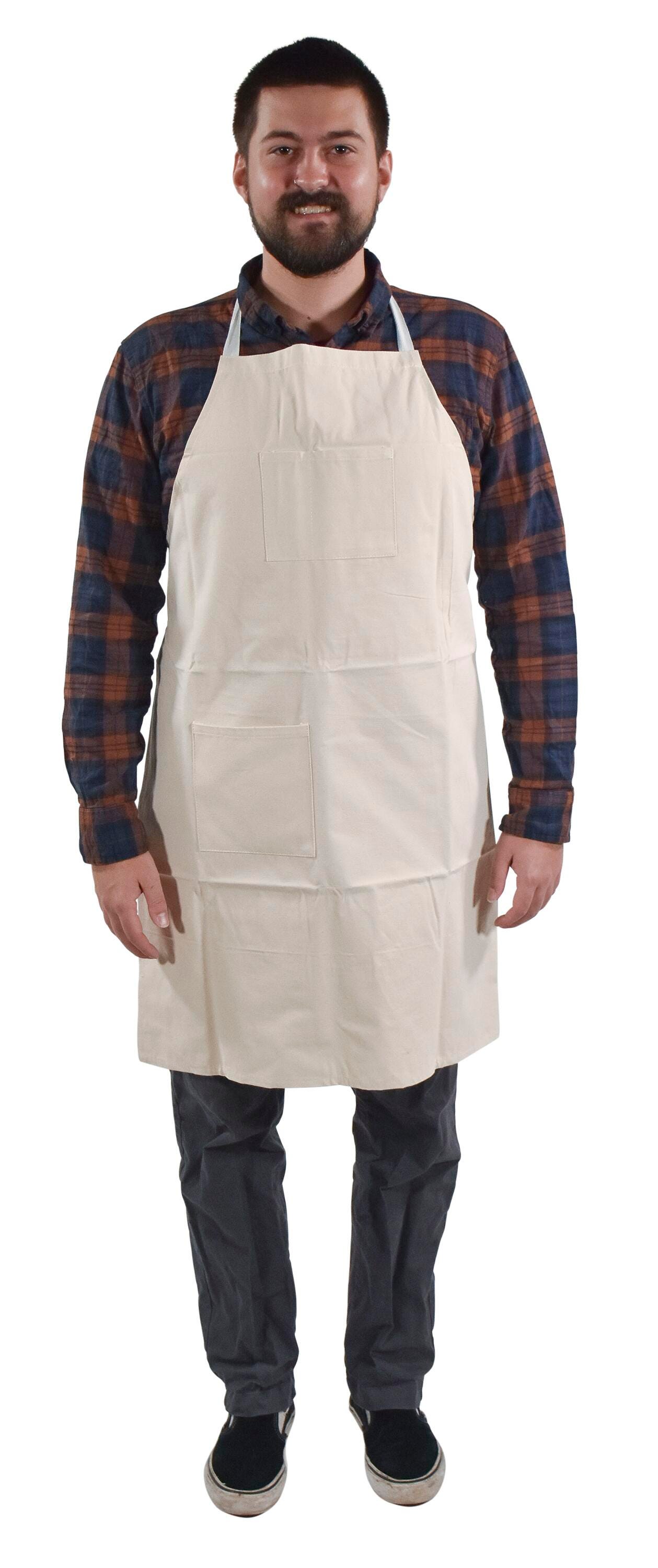 Image for Sax Design Your Own Apron with Two Pockets, Large, 25 x 34 Inches, White from School Specialty