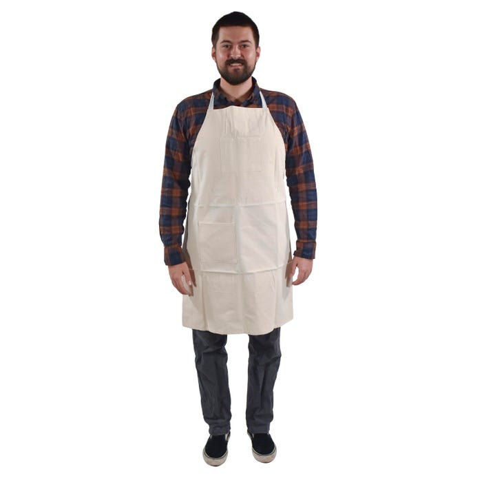 Sax Design Your Own Apron with Two Pockets, Large, 25 x 34 Inches, White