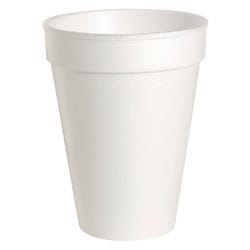 Genuine Joe 1-Piece Hot/Cold Cup, 14 oz, Styrofoam, White, Pack of 1000, Item Number 1332616