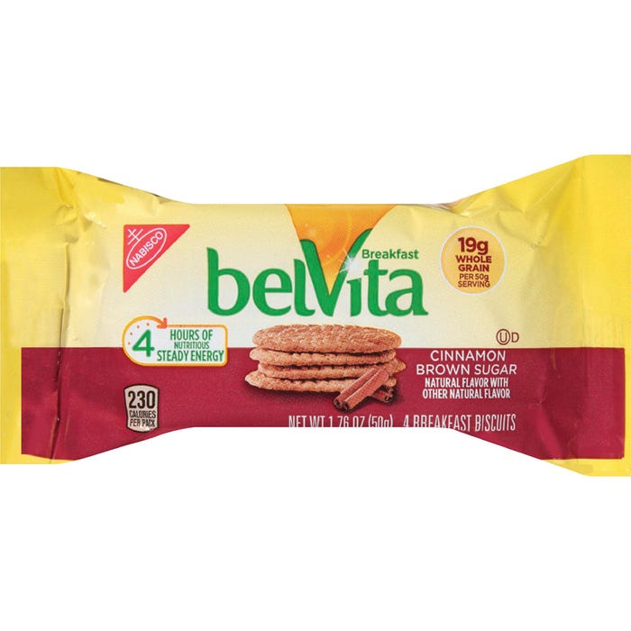 belVita Brown Sugar Breakfast Biscuits, Box of 8