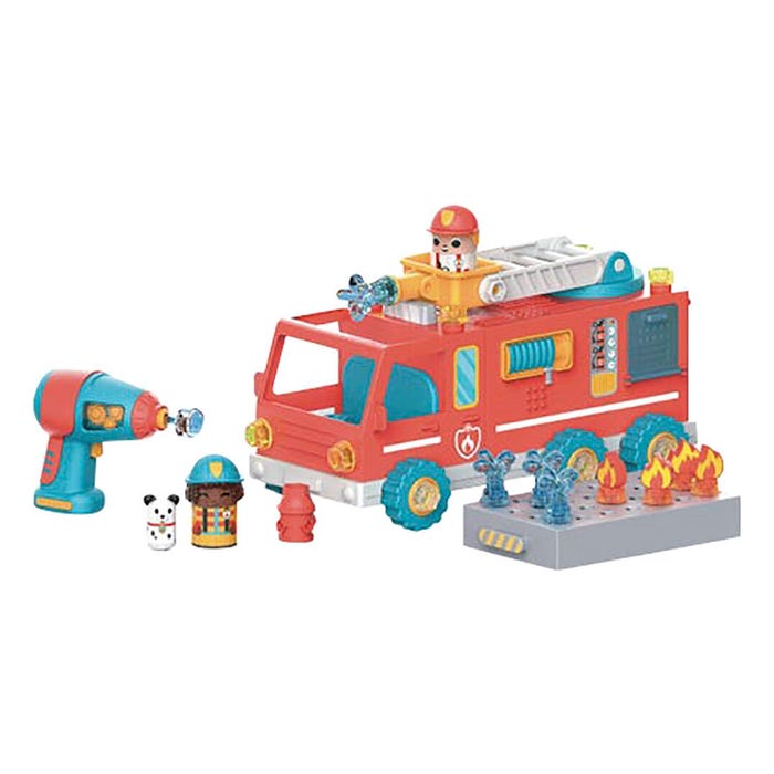Educational Insights Design and Drill Bolt Buddies Fire Truck
