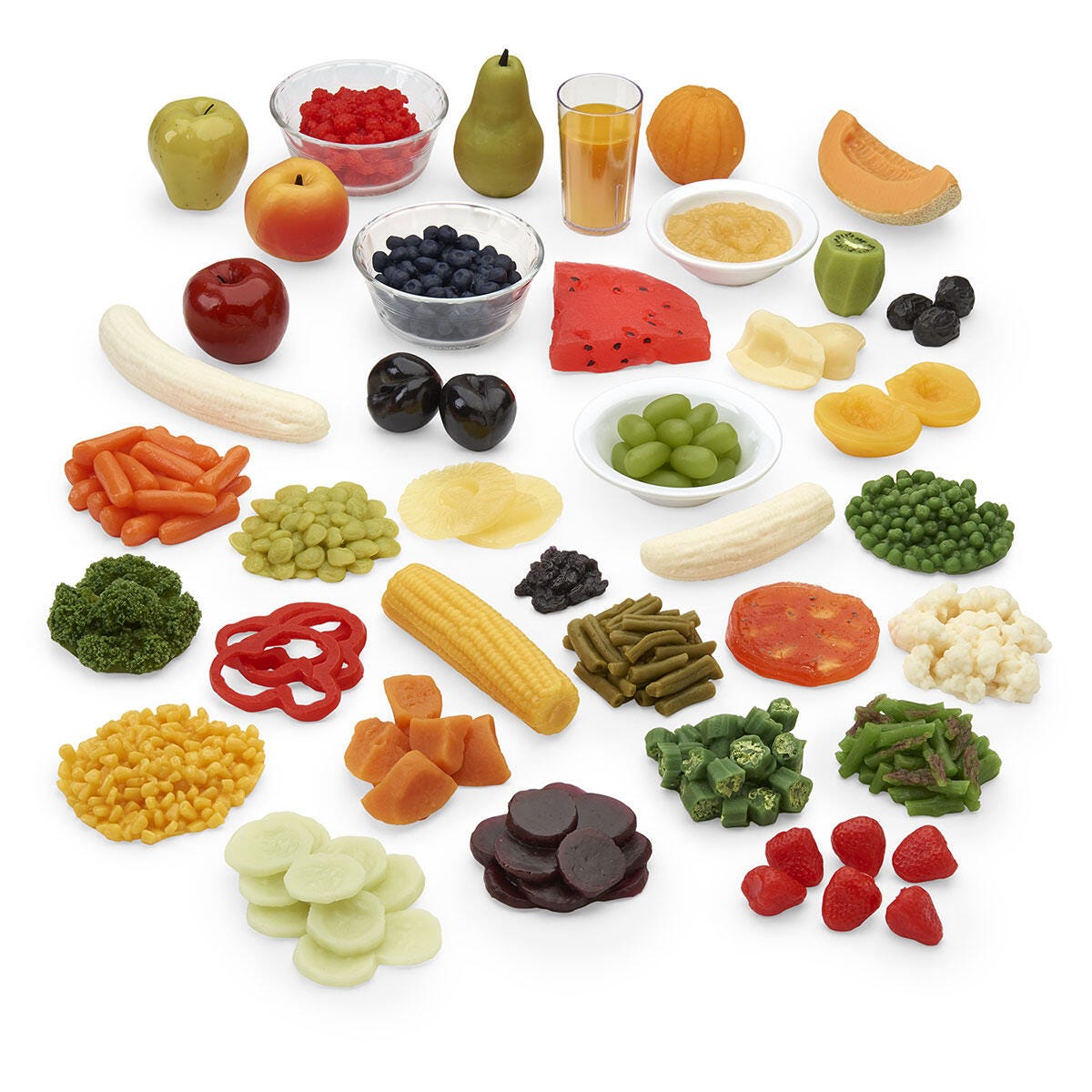 Image for Fruit & Vegetable Rainbow Food Replica Kit from School Specialty
