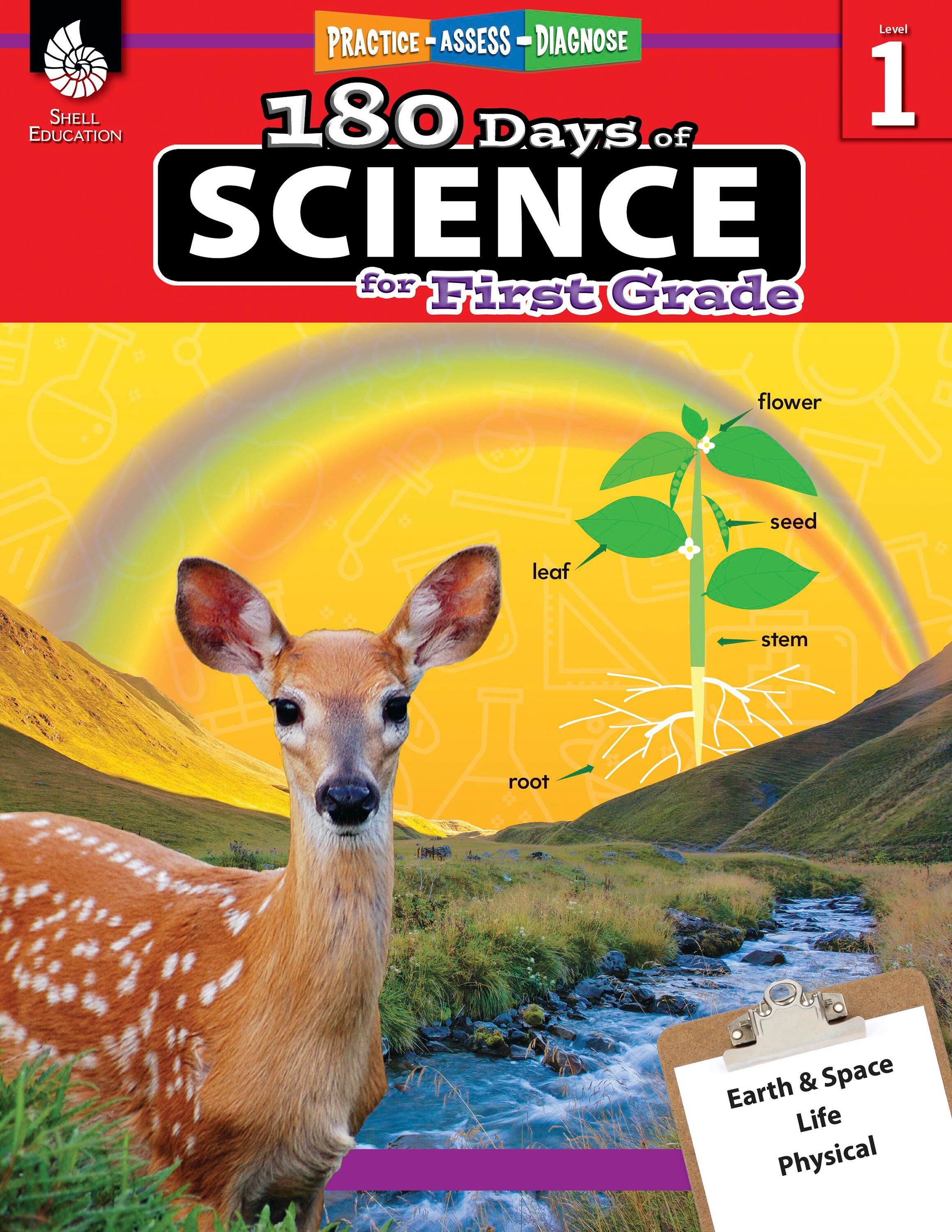 Shell Education 180 Days of Science Book for First Grade 2213551