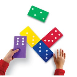 Learning Resources Jumbo Foam Dominoes, Assorted Colors, Set of 28 206067