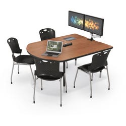Balt MediaSpace Small Laminate Top Table, 60 x 48 x 22 to 32 Inches 4001177