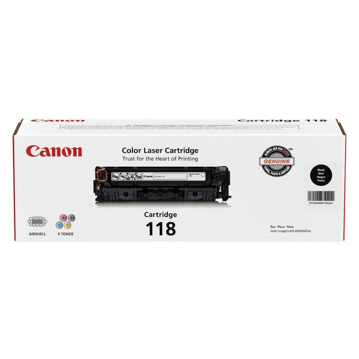 Canon Ink Toner Cartridge, CRTDG118BK, Black