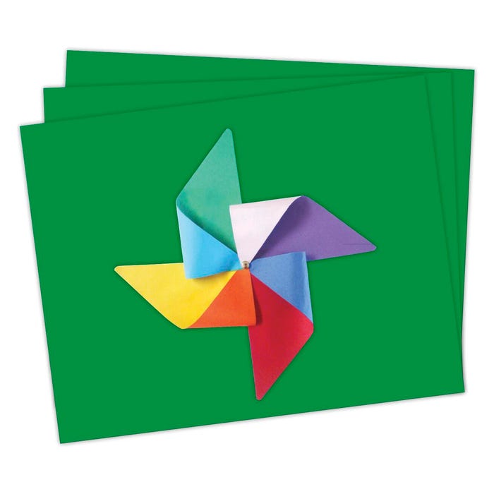 School Smart Railroad Board, 22 x 28 Inches, 4-Ply, Green, Pack of 25