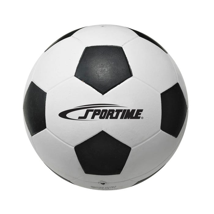 Sportime Soccer Ball, Size 5, Black/White