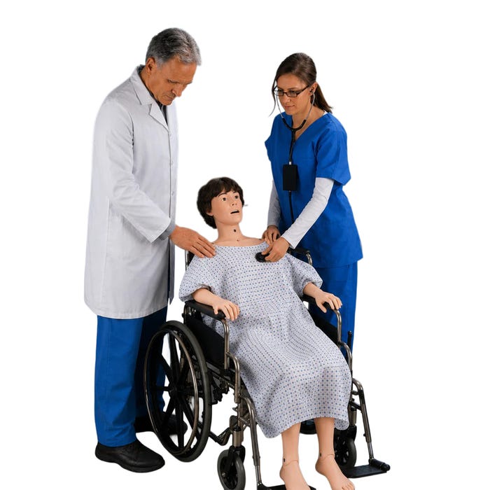 KERi Complete Auscultation Manikin 2.0 without iPad, Light Tone