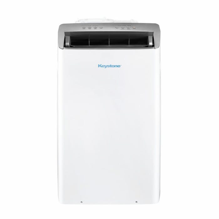 Keystone Portable Inverter Air Conditioner with Remote Control, 12,000 BTU, 450 Square Feet, White