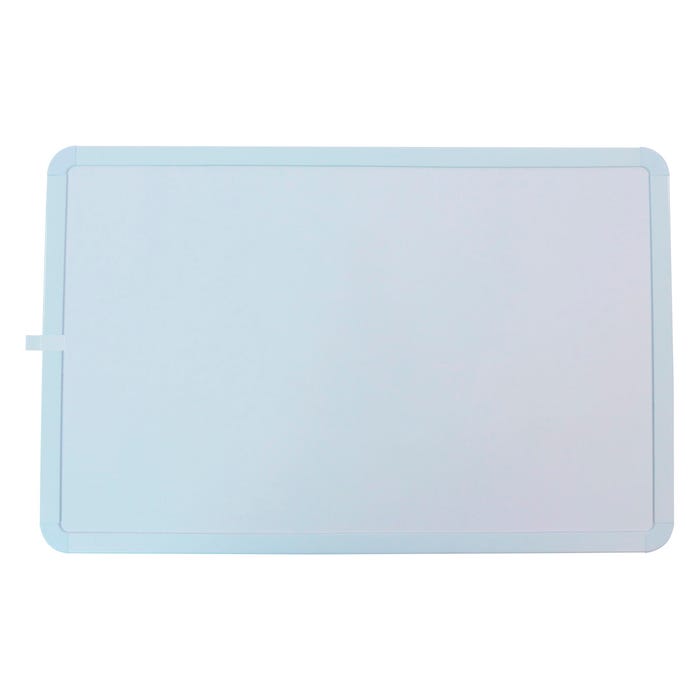 School Smart Dry Erase Board with Marker, White Frame, 11 x 17 Inches