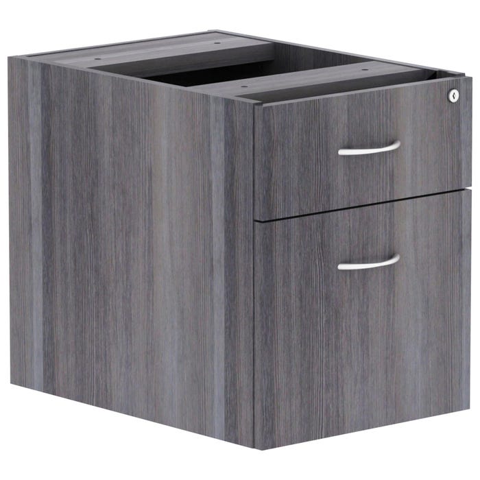 Classroom Select Laminate 2 Drawer Hanging Pedestal, 15-1/2 x 21-7/8 x 18-7/8 Inches, Weathered Charcoal