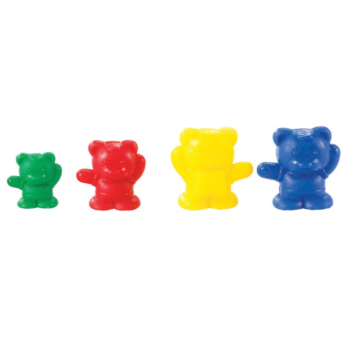 Achieve It! Backpack Bear Counters, 4 Colors, Set of 300
