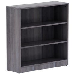 Image for Lorell Weathered Charcoal Laminate Bookcase, 3 Shelves, 36 x 12 x 36 Inches from School Specialty