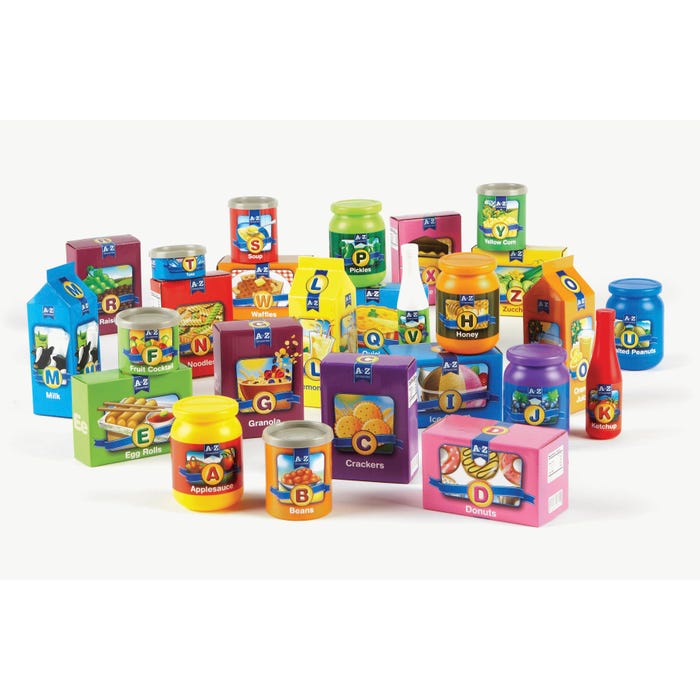 Learning Resources A to Z Alphabet Groceries, Set of 31