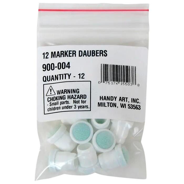 Handy Art® 12 - Replacement Dauber Tips (fits 2oz Marker Bottle)