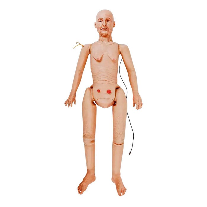 TERi Androgynous Geriatric Patient Care Trainer with Chest Compression, Medium Skin Tone