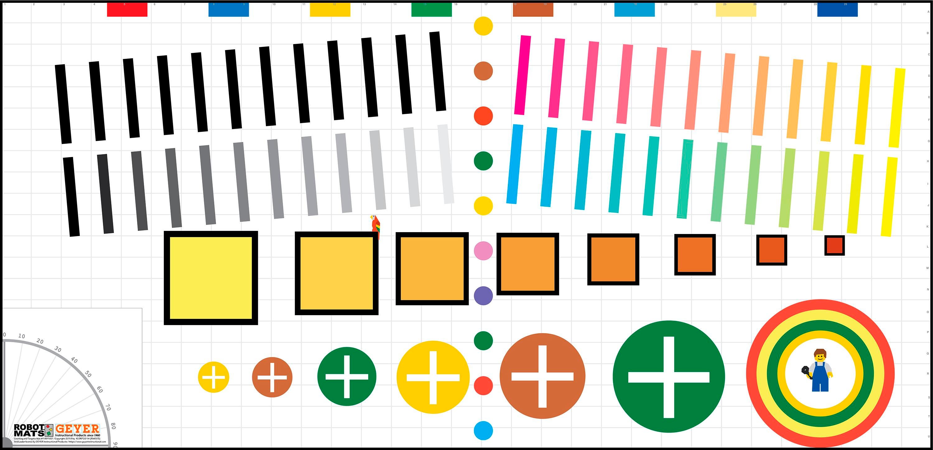 Geyer Instructional Counting and Targets Robotics Challenge Mat 2024758