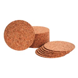 Hygloss Cork Coasters, 4 x 1/8 Inches, Pack of 24