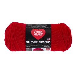 Red Heart Super Saver Yarn, 364 Yards, No Dye Lot, Cherry Red