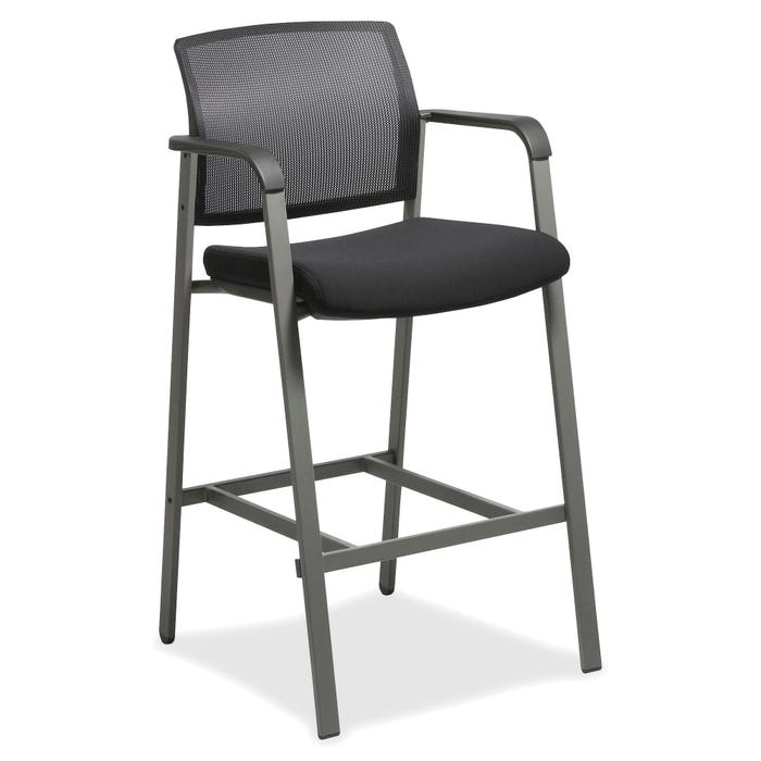 Classroom Select Mesh Back Guest Stool, 23-5/8 x 22-7/8 x 42-7/8 Inches, Black