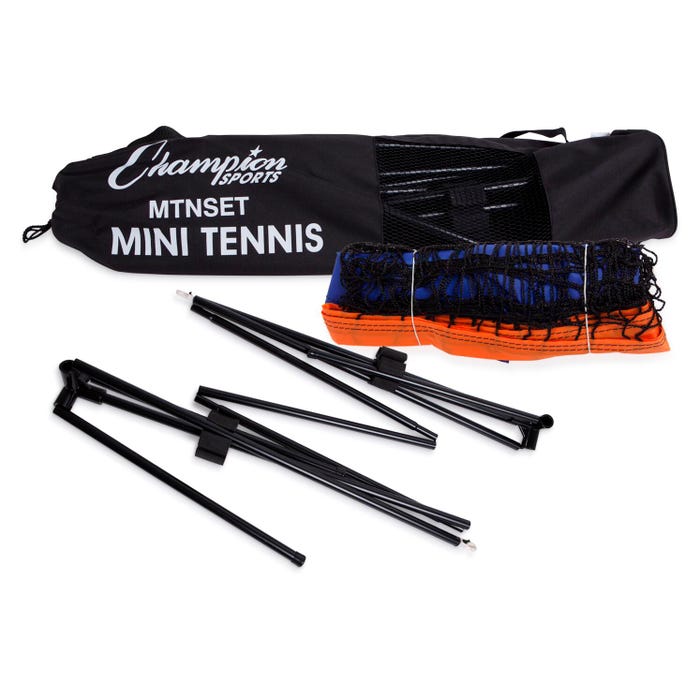 Champion Sports Mini Tennis Net Set, 10 x 3 Feet