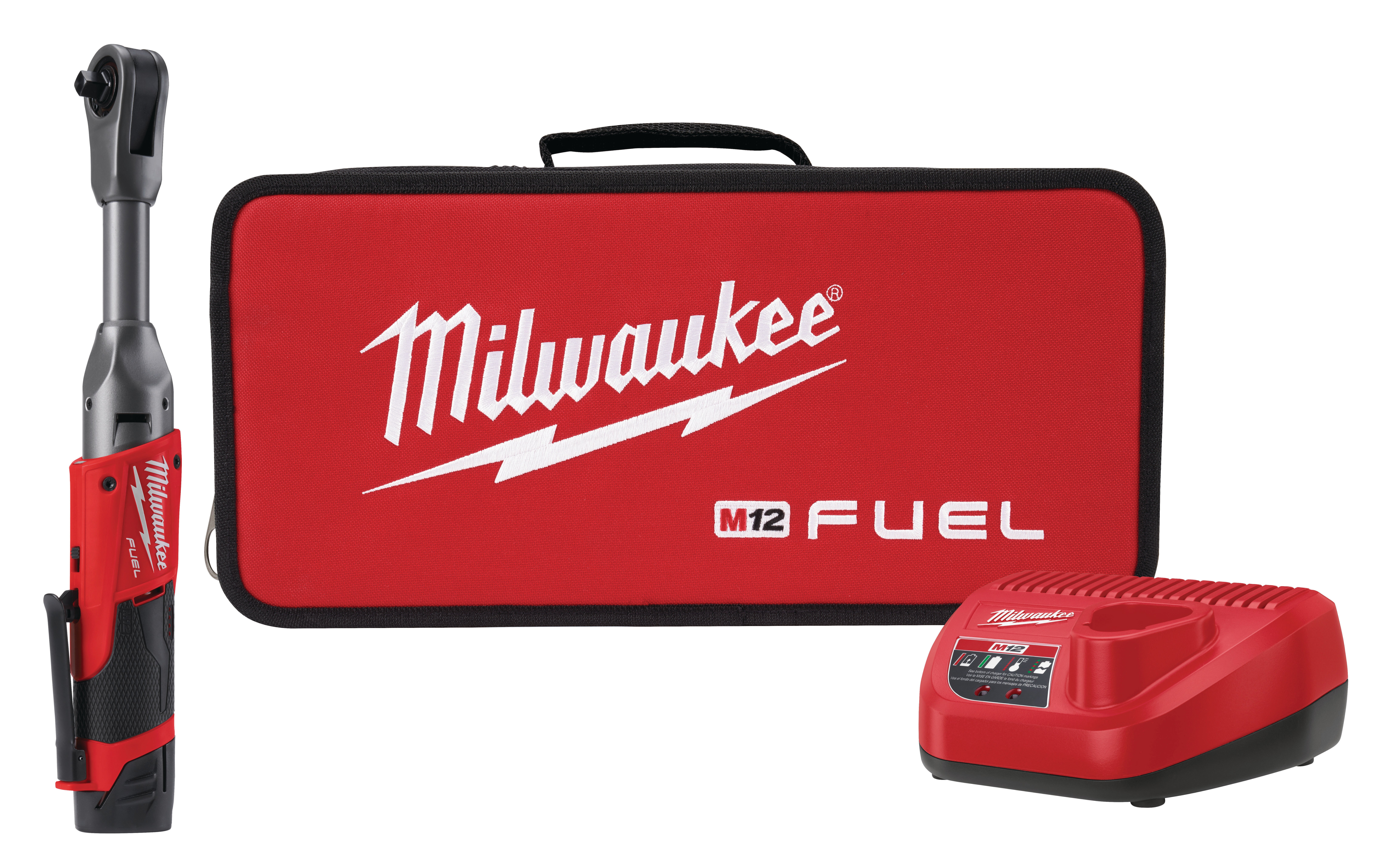 Milwaukee M12 FUEL 3/8-Inch Extended Reach Ratchet Kit