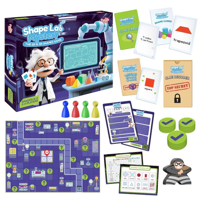 The Fidget Game Shape Lab Mystery, Grades K to 2