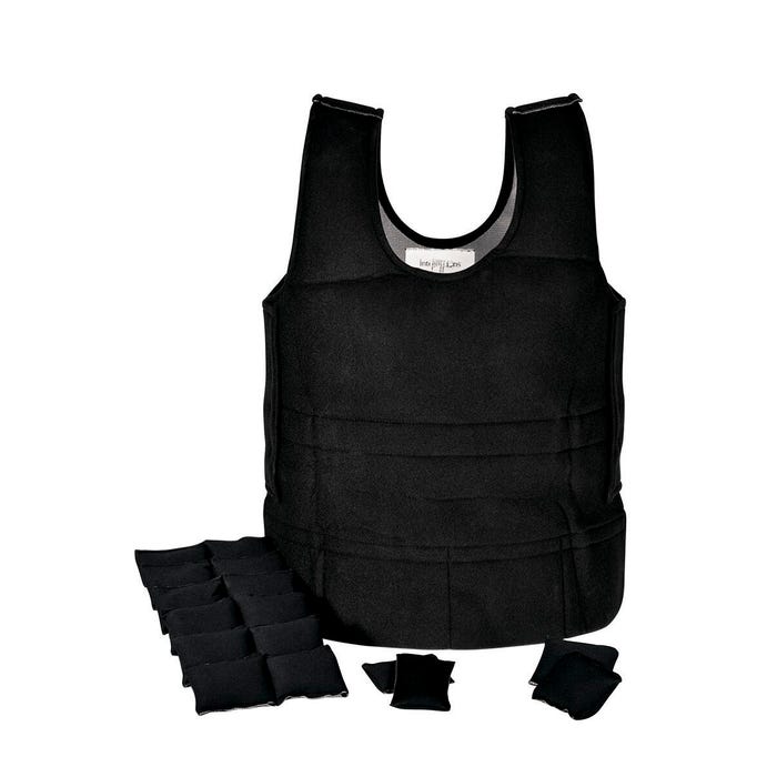 Abilitations Weighted Vest, Black, Large, Pounds