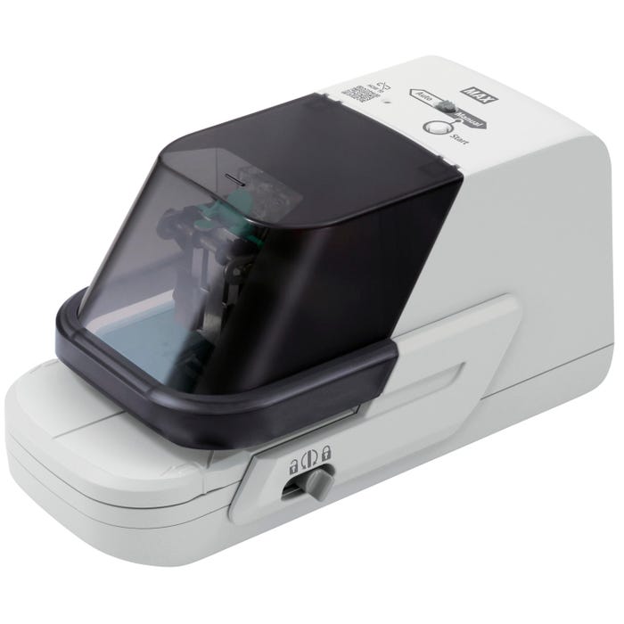 MAX Heavy-duty Electronic Stapler, 70 Sheets Capacity, 5000 Staple Capacity, Gray/Black