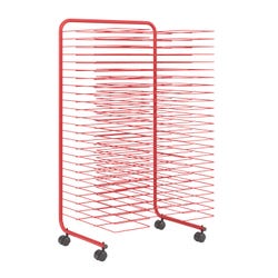 Bulman 25 Shelf Drying Rack with Casters, 18-1/2 x 21-3/4 x 42 Inches