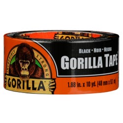 Gorilla Glue Black Gorilla Tape, 1.88 Inches x 10 Yards, Black, Item Number 2103220