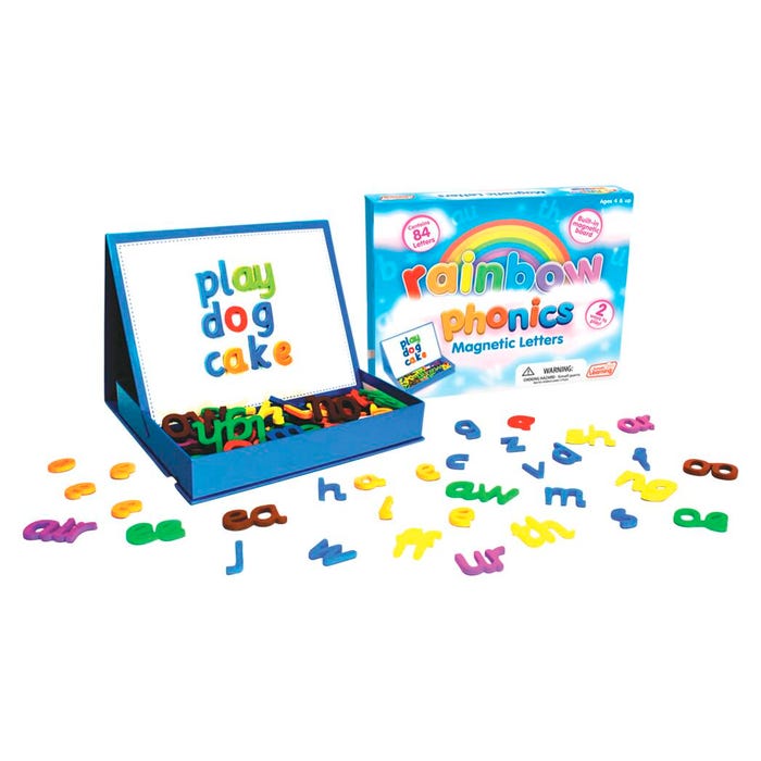 Junior Learning Rainbow Phonics Magnetic Letters, Set of 84