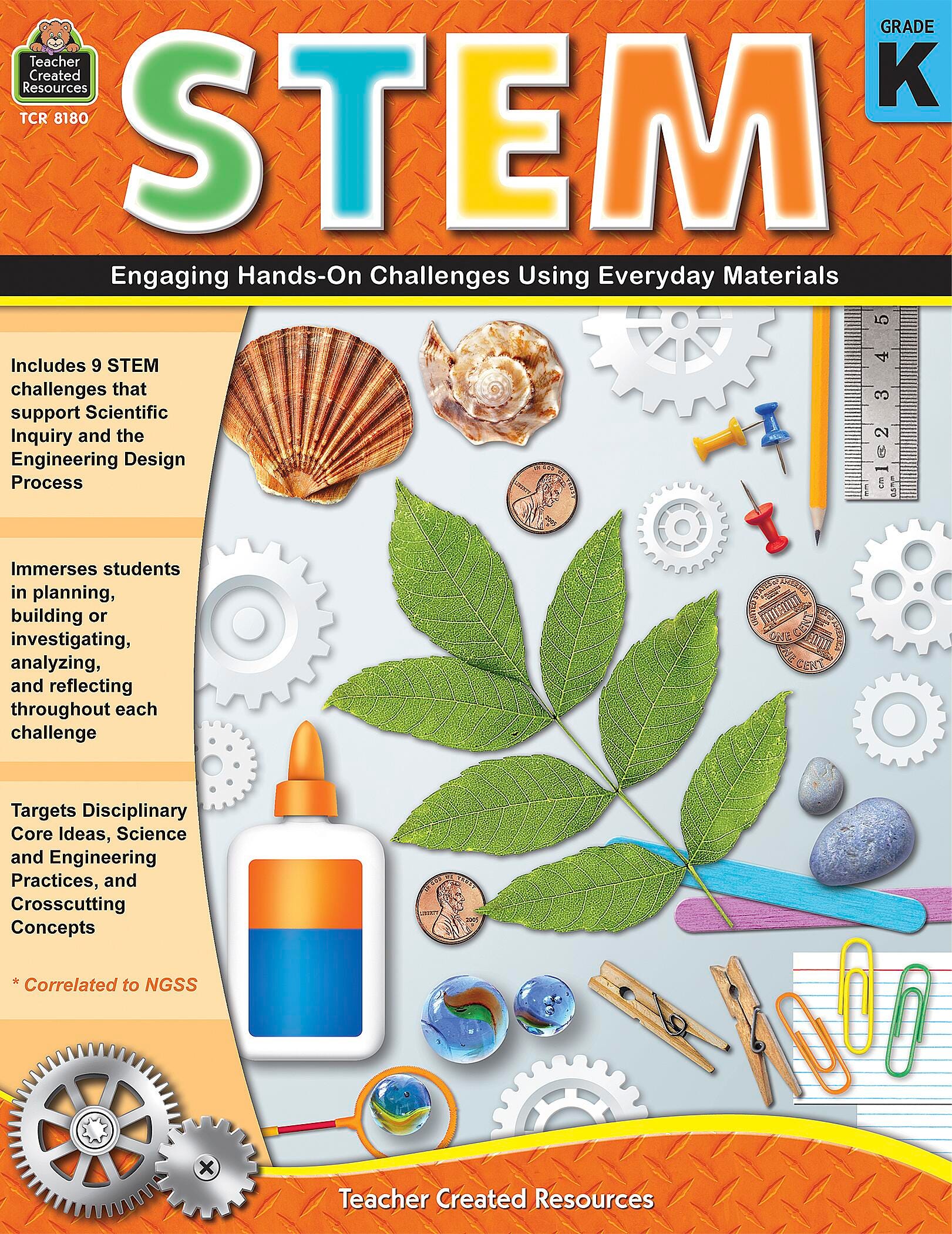 STEM: Engaging Hands-On Challenges Using Everyday Materials, Kindergarten, Item Number 2102217