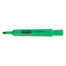 School Smart Tank Style Highlighters, Chisel Tip, Green, Pack of 12 1354269