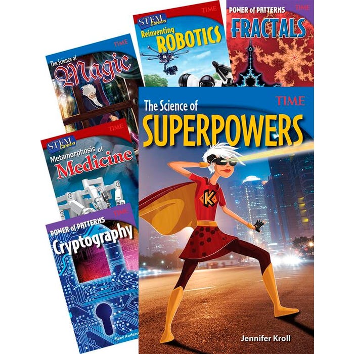Teacher Created Materials TIME STEM, Grades 6 to 8, 9-Book Set