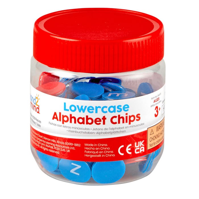 hand2mind Alphabet Chips Lowercase, Grades PreK to 3