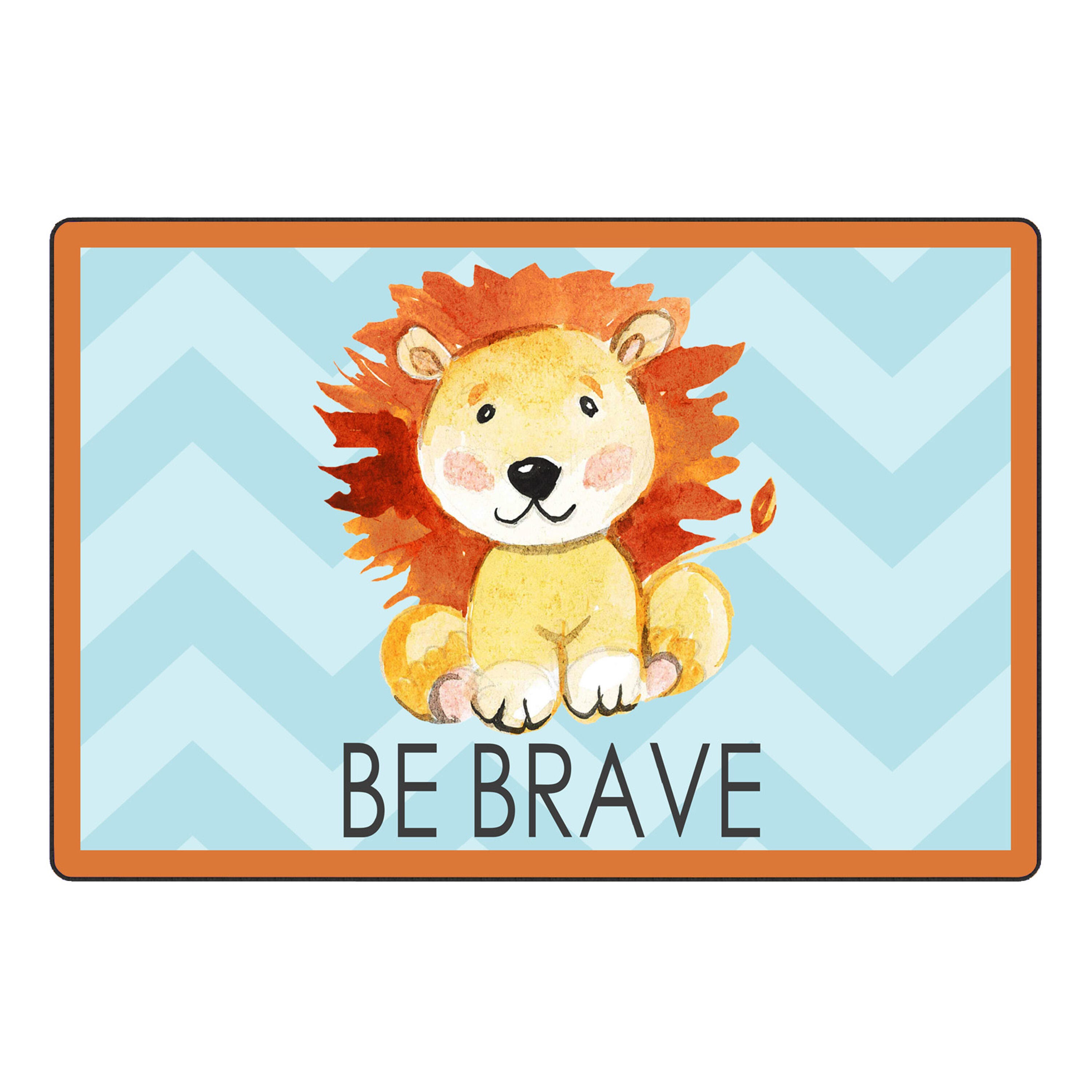 Childcraft Nursery Brave Lion Carpet for Classrooms, Rectangle 4002151