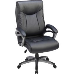 Lorell Executive Chair, Black, 27 W x 30 D x 46-1/2 H in