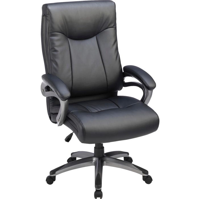 Lorell Executive Chair, Black, 27 W x 30 D x 46-1/2 H in