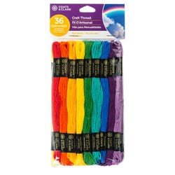 Coats & Clark Embroidery Floss, Assorted Colors, Set of 36 2148758