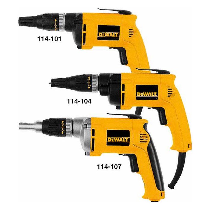 Woodworker's Dewalt DW272 Light-Weight VSR Drywall Screwdriver, Steel