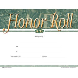 Achieve It! A/B Honor Roll Recognition Awards, Fill in the Blank, 11 x 8-1/2 Inches, Pack of 25, Item Number 2105076