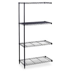 Safco Industrial Wire Shelving Add-On Unit, 4 Shelves, 2 Posts, Item Number 1134808