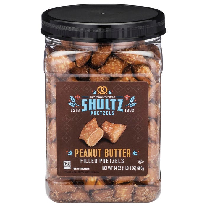 Office Snax Peanut Butter Filled Pretzels, 1-1/2 Pounds