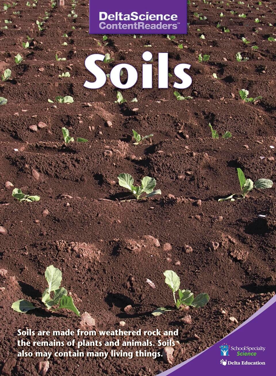 Delta Science Content Readers Soils Purple Book, Pack of 8, Item Number 1278133