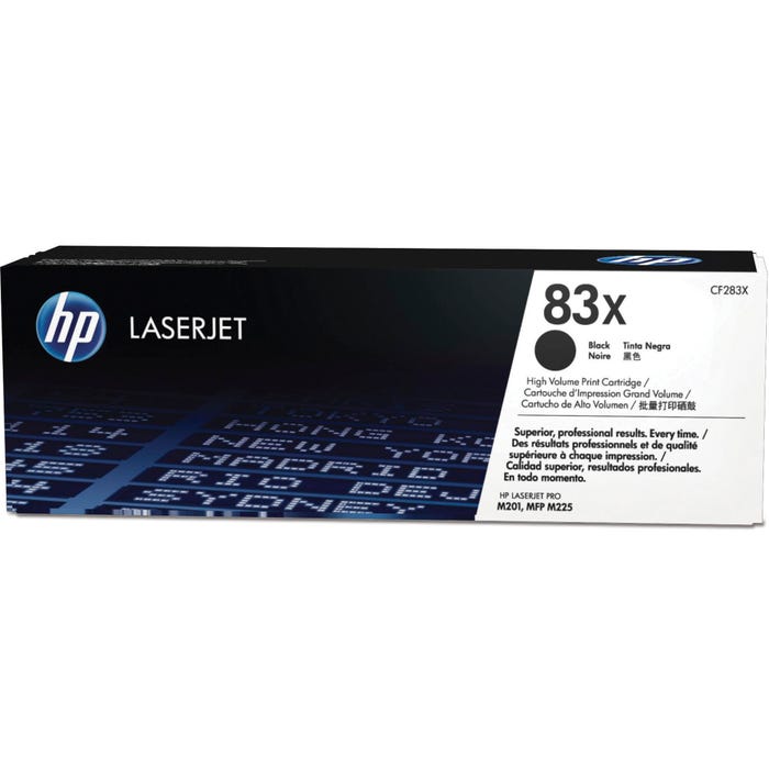 HP 83X Ink Cartridge, CF283X, Black