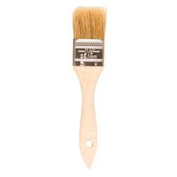 Jack Richeson Utility White Bristle Brushes, Flat Type, 1-1/2 Inches, Each